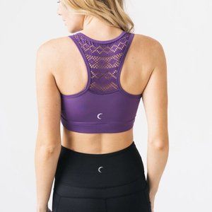 ZYIA Purple Bomber Bra EUC Size M